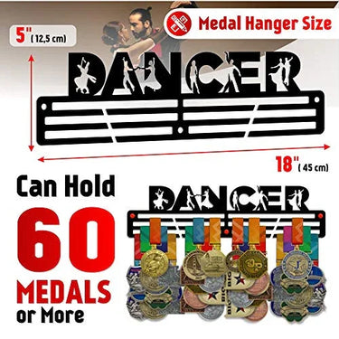 Dance Medal Hanger — Dancer Medal Display Rack - Metallic Art